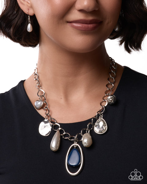COMING SOON Paparazzi 
Tremendous Tapestry - Blue Necklace