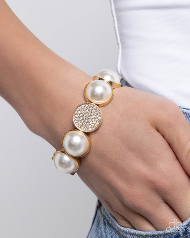 COMING SOON Paparazzi Believable Bling - Gold Pearl Bracelet