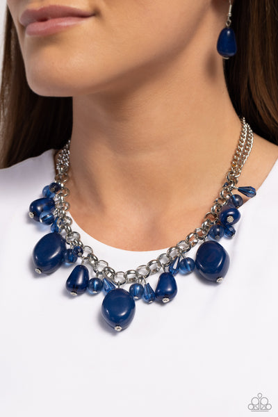 Paparazzi Venetian Vacation - Blue Necklace