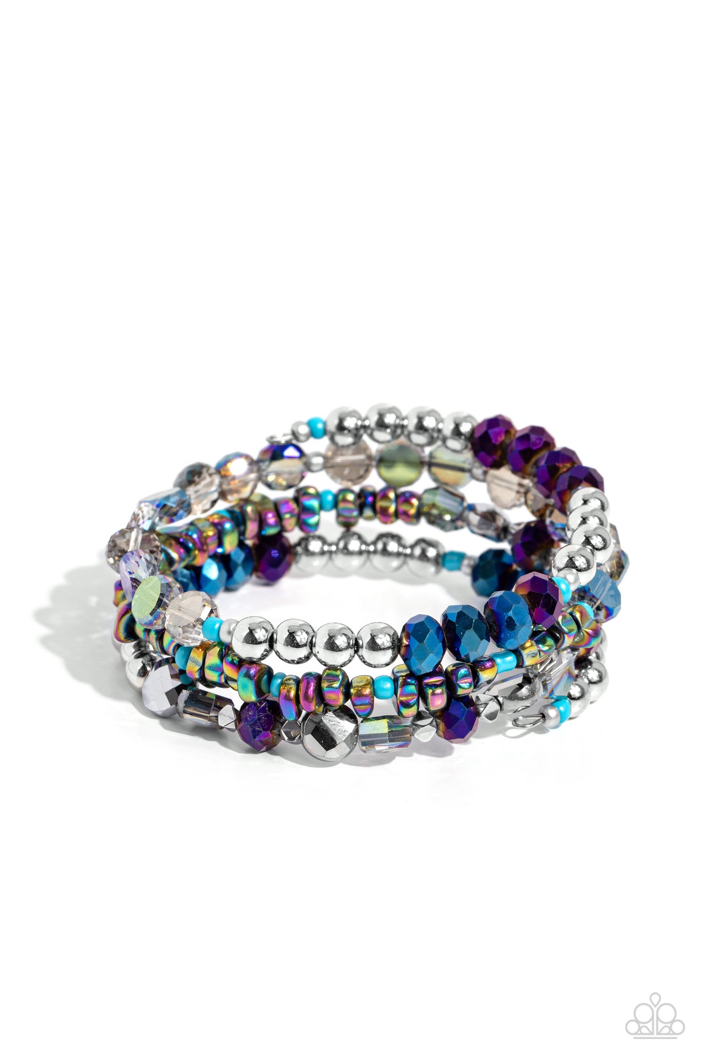 Paparazzi Impressive Infinity - Multi Oil Spill Coil Bracelet