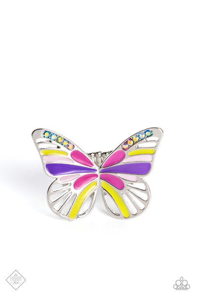 Paparazzi Do the FLIGHT Thing - Multi Butterfly Ring