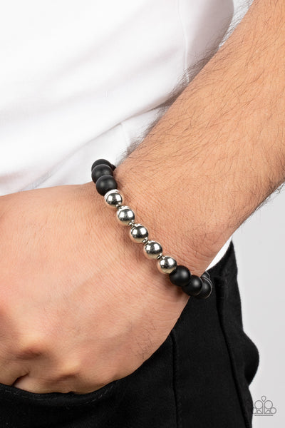 Paparazzi METALHEAD in the Clouds - Black Bracelet