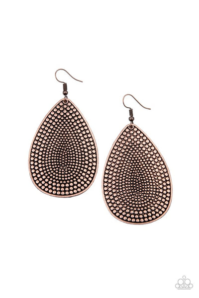 Paparazzi Artisan Adornment - Copper Earrings