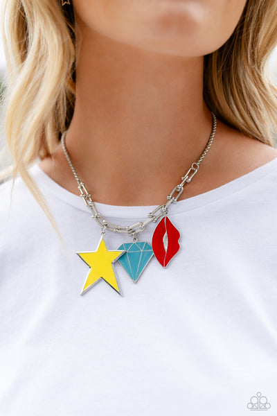 Paparazzi Scouting Shapes - Multi Necklace