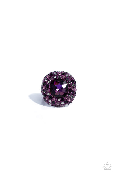 Paparazzi Glistening Grit - Purple Ring