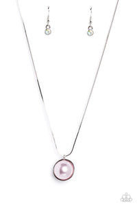 Paparazzi Haute Hybrid - Pink Pearl and Iridescent Necklace