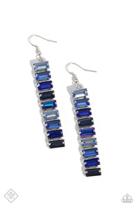 Paparazzi Superbly Stacked - Blue Earrings