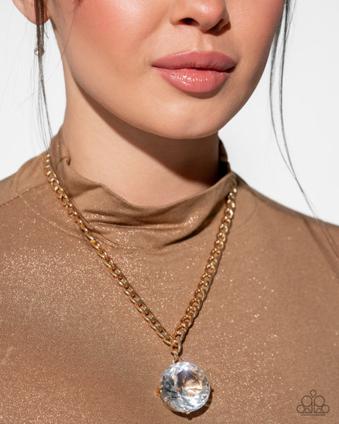 Paparazzi Musings State of Mind Necklace Gold