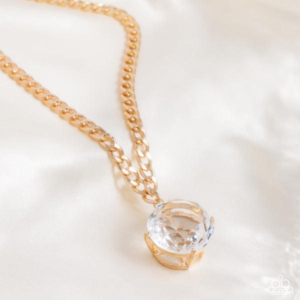 Paparazzi Musings State of Mind Necklace Gold