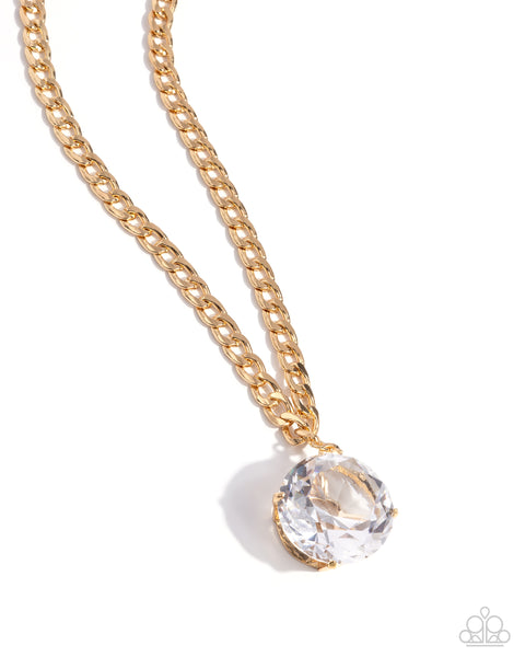 Paparazzi Musings State of Mind Necklace Gold