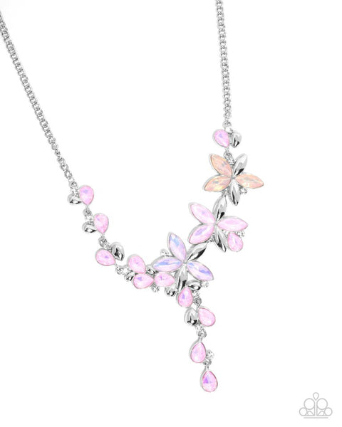 Paparazzi Vibrant Valley Pink Necklace