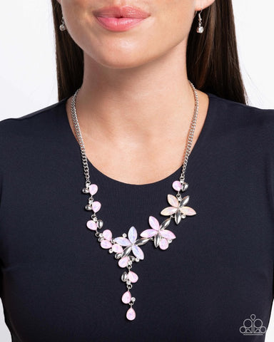 Paparazzi Vibrant Valley Pink Necklace