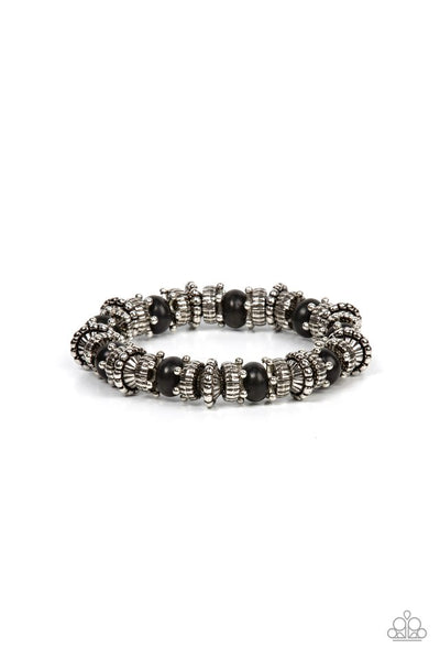 Paparazzi Canyon Crusher - Black Bracelet