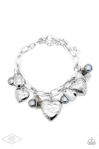 Paparazzi Love Will Find A Way Silver Heart Bracelet