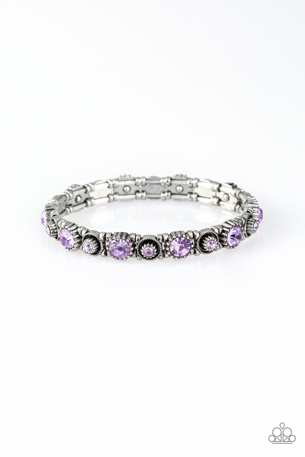 Paparazzi Heavy On The Sparkle - Purple Bracelet