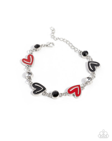 Friendly Fashion Bracelet and Friendly Fashion Finale Necklace Set Black