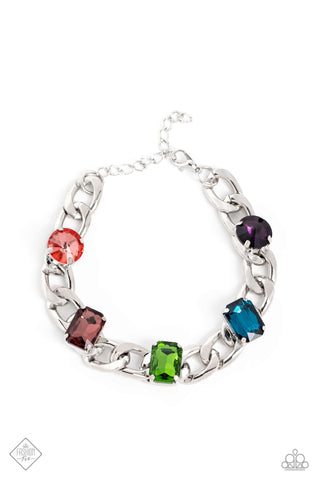 Paparazzi Fearlessly Fastened - Multi Bracelet