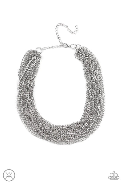 Paparazzi Catch You Layer White Necklace