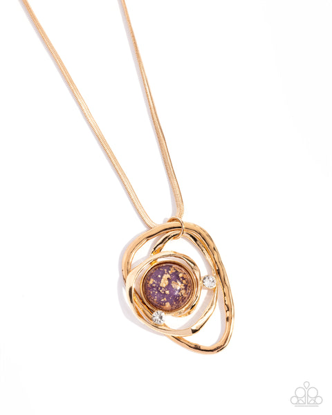 Paparazzi Abstract Advance Necklace Purple