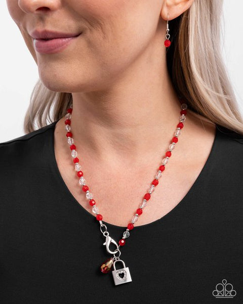 Pauline Match Necklace Red