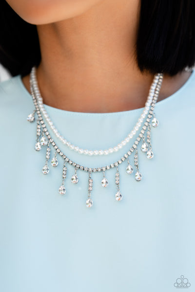 Paparazzi Lessons in Luxury - White Pearl Necklace