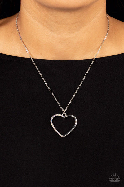 Paparazzi Love to Sparkle Multi Heart Necklace