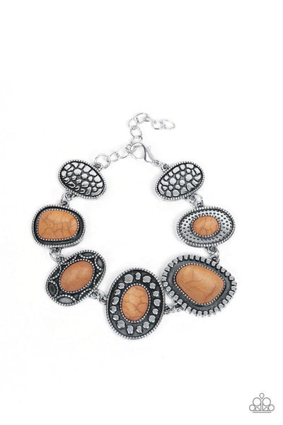 Paparazzi Taos Trendsetter Brown Bracelet