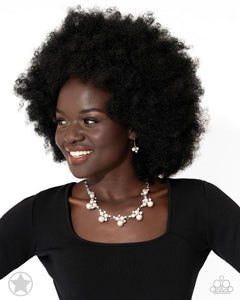 Paparazzi Toast To Perfection - White Blockbuster Pearl White Necklace
