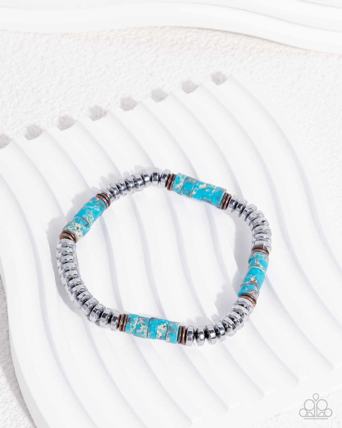 Paparazzi Marbled Mecca Blue Bracelet