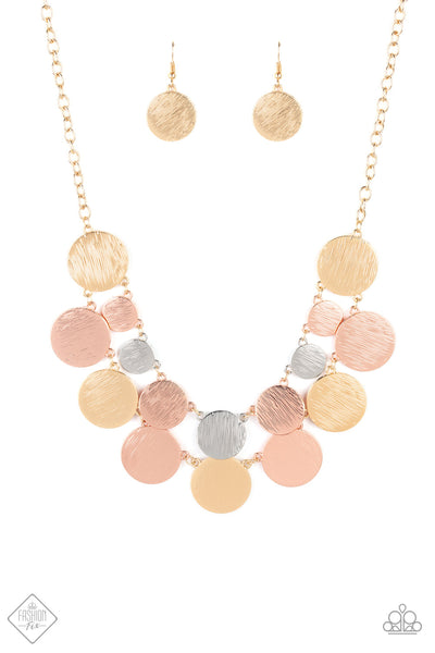 Paparazzi Stop and Reflect Necklace & Dream Sheen Earrings Multi