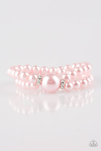 Paparazzi Romantic Redux - Pink Pearl Bracelet