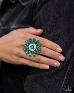 Paparazzi Steady Shimmer Green Ring