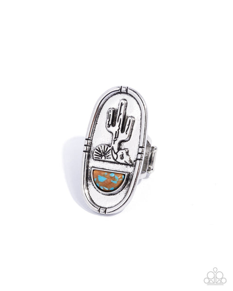 Paparazzi Southwestern Sketch Brown Ring