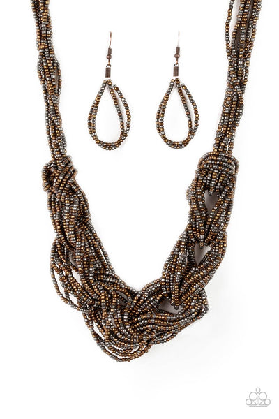 Paparazzi City Catwalk Sees Bead Copper Necklace