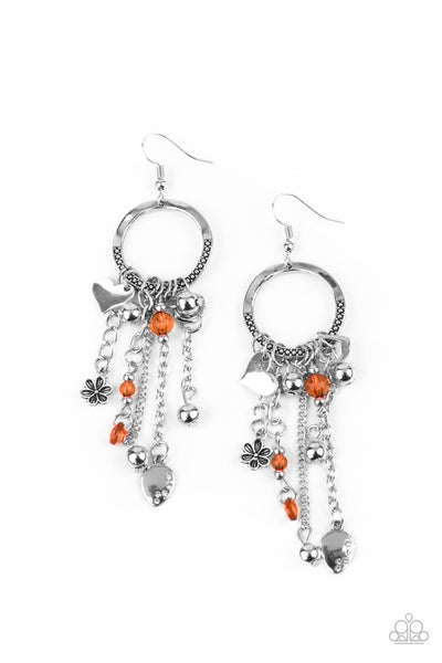 Paparazzi Charm School Orange Earrings