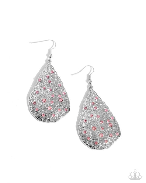 Paparazzi Stargazing Glamour Pink Earrings