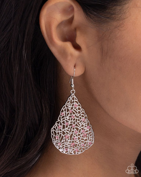 Paparazzi Stargazing Glamour Pink Earrings