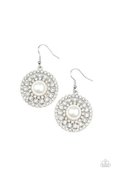 Paparazzi Century Classic Pearl White Earrings