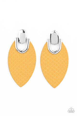 Paparazzi Wildly Workable - Yellow Earrings