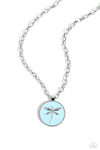 Paparazzi Decorative Dragonfly - Blue Dragon Necklace