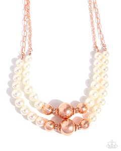 Paparazzi Ballroom Balance Pearl Necklace and Dawn Demonstration Pearl Bracelet Set