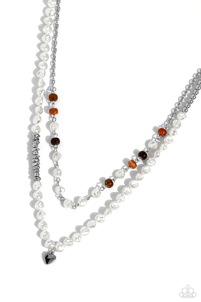 Paparazzi Pearl Pact - Brown Necklace