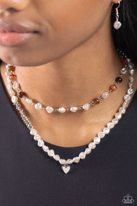 Paparazzi Pearl Pact - Brown Necklace