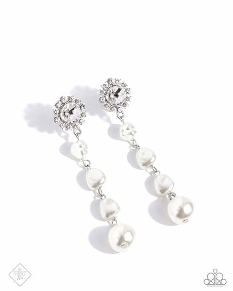 Paparazzi Modish Motif Pearl Earrings