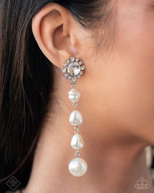 Paparazzi Modish Motif Pearl Earrings