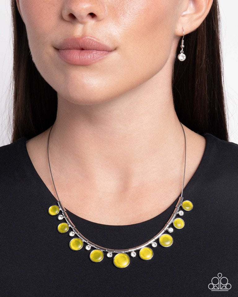 Paparazzi Meticulous Majesty Yellow Necklace