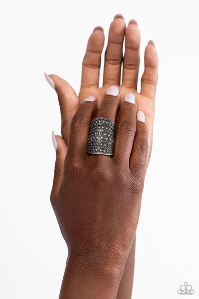 Paparazzi Diamondback Bravado Silver Ring