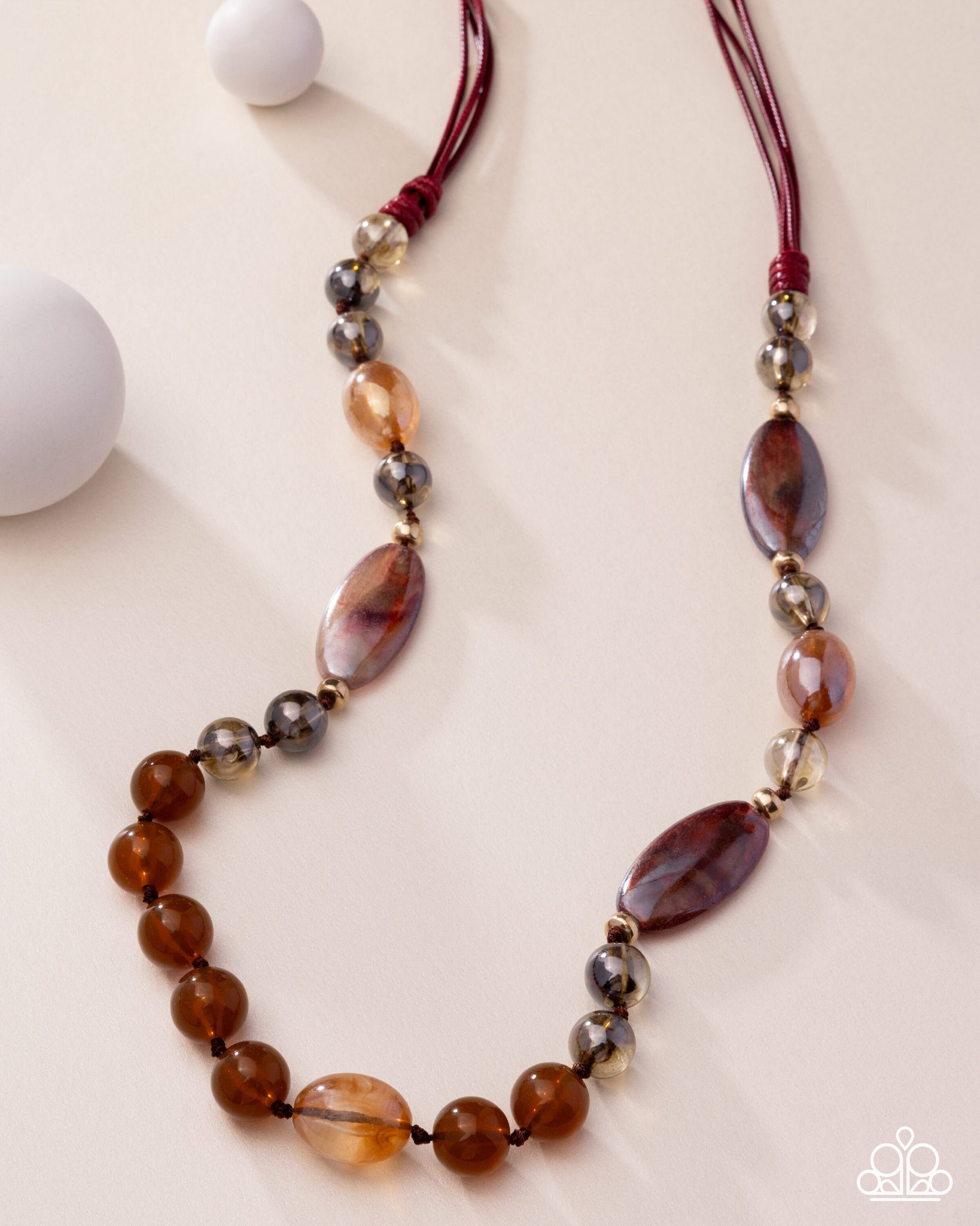 Paparazzi Entrancing Ease Necklace Brown