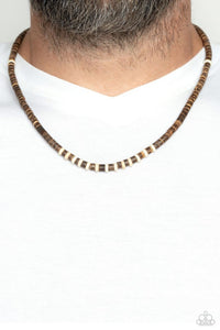 Paparazzi The WOOD Times Urban Necklace White