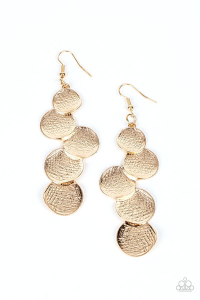 Paparazzi Token Gesture - Gold Earrings